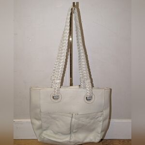 Light Blue/Grey Leather Bag